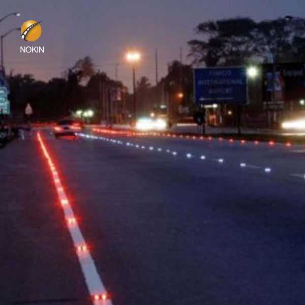 Plastic LED Solar Road Stud For Bike Path or Park F1--NOKIN 
